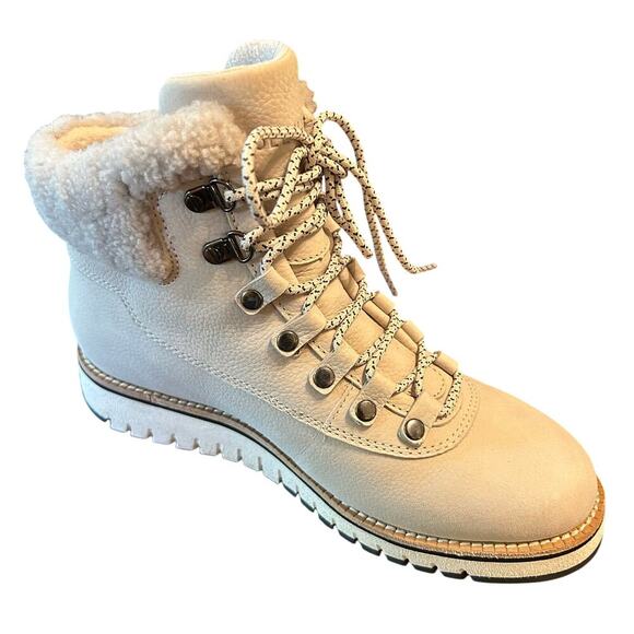 COLE HAAN Grand Explore Waterproof Nubuck Leather Ankle Boots Size 6.5 Outdoors - Picture 1 of 9